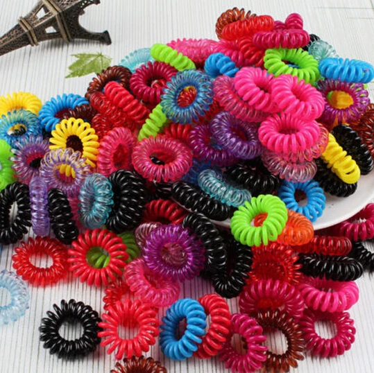 2 шт. Женская разноцветная эластичная резинка для волос держатель конского