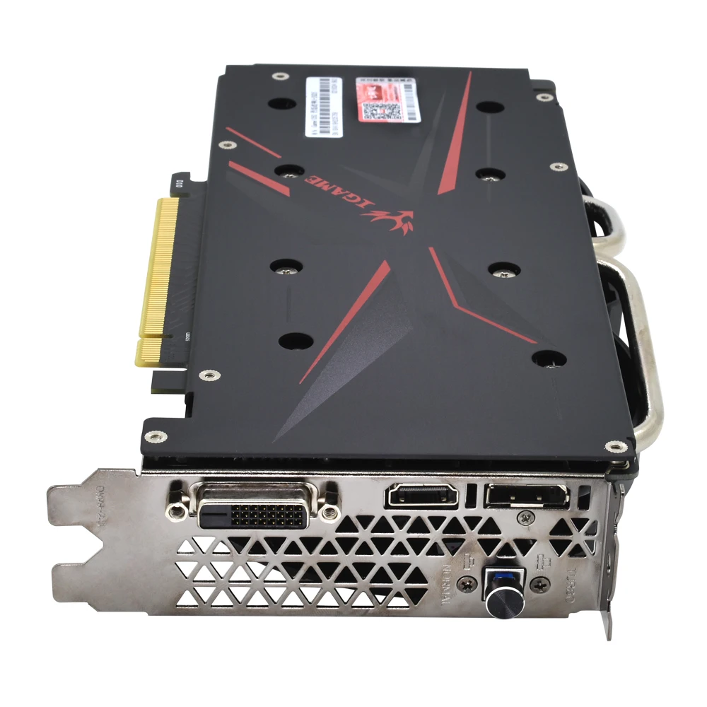Красочные GeForce iGame gtx1050 NVIDIA GPU 2 ГБ GDDR5 игровой mining pci e x16 3.0 ВИДЕО Графика карты DVI + HDMI