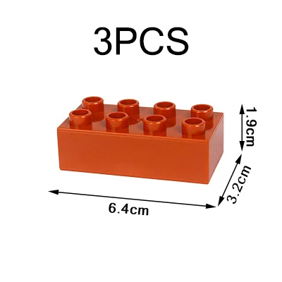 Haiyico Duplo 8 отверстий толстый кирпич сборка деталей строительные блоки 2x4 точки