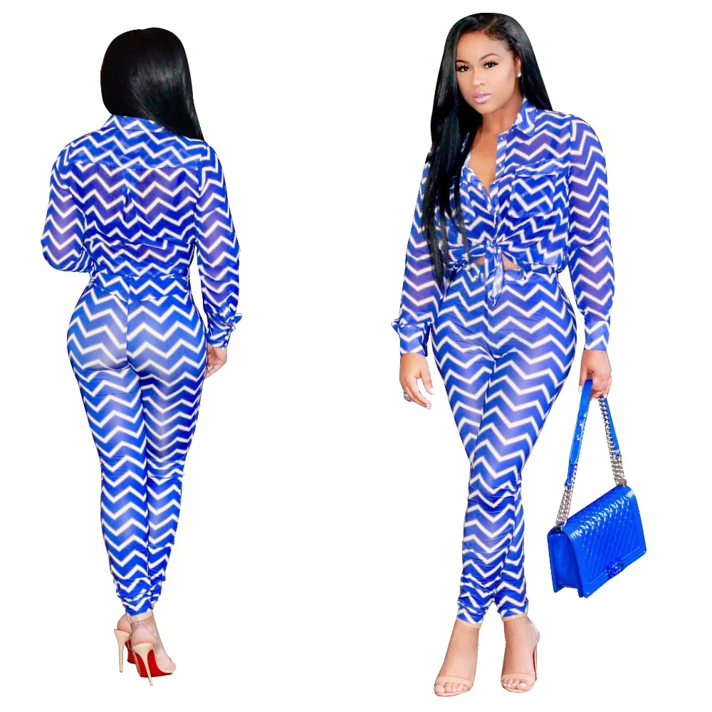 Женский боди с длинным рукавом черный синий волнистыми полосками и кнопками