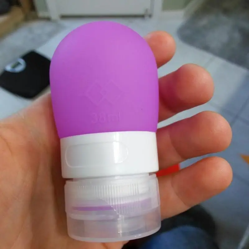 Дорожная упаковочная бутылка с прессом пустой силиконовый контейнер для шампуня