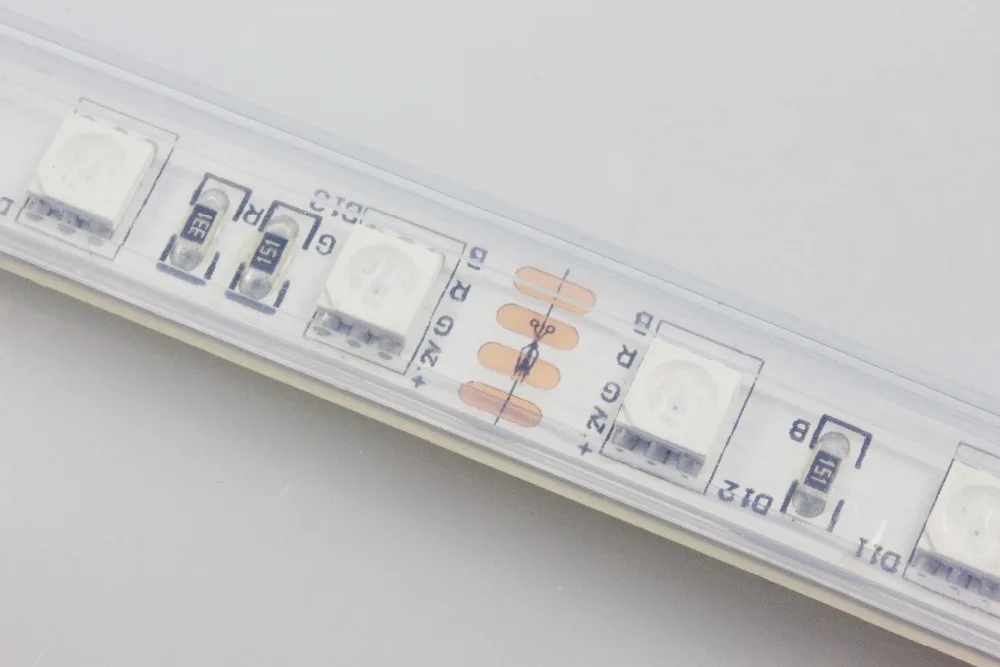 RGB цвет 5MLED полоса 5050 SMD 12V гибкий свет 60LED/m 300 светодиодов водонепроницаемый в