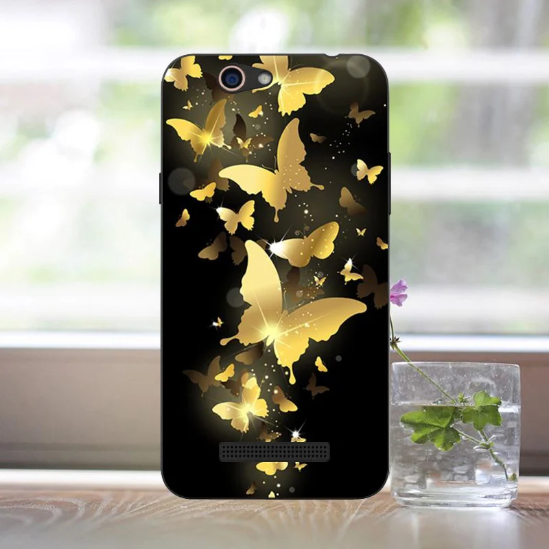 Wileyfox Spark чехол s силиконовый 5," FANATU цветной узор Задний защитный чехол для Wileyfox Spark Plus чехол с мультяшным принтом