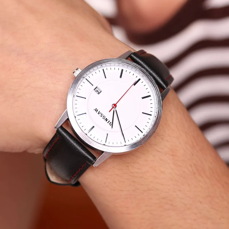 BINSSAW Новые мужские модные кварцевые роскошные брендовые наручные часы