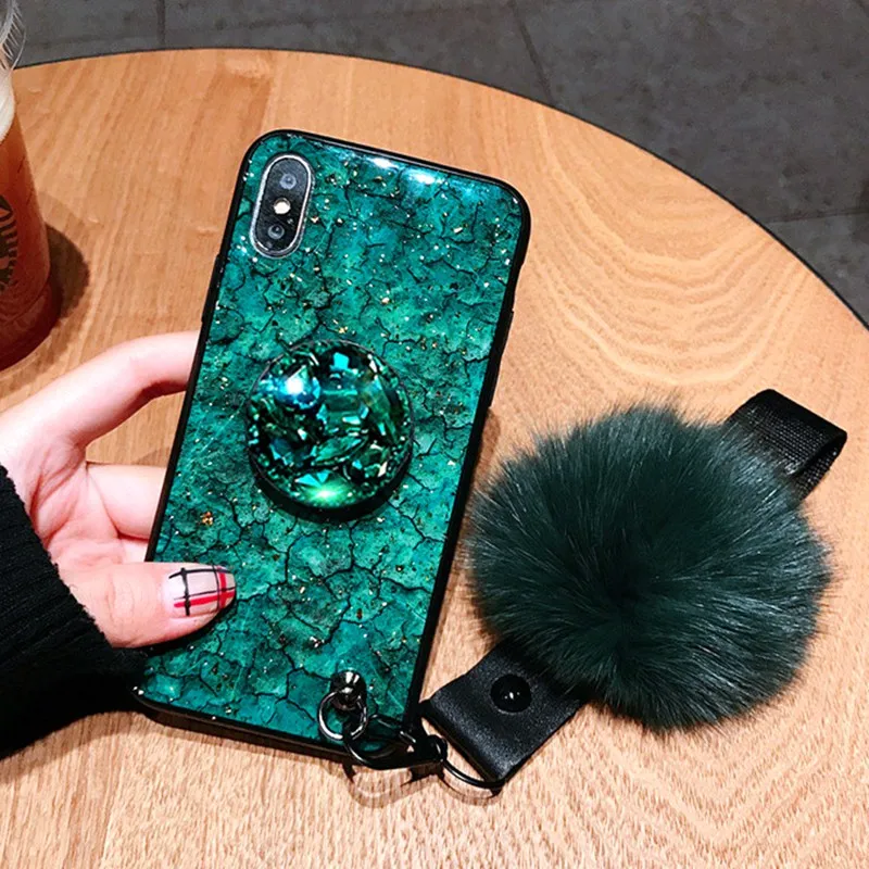 Роскошный чехол для телефона с золотой фольгой и мрамором Huawei P Smart 2019 мягкий