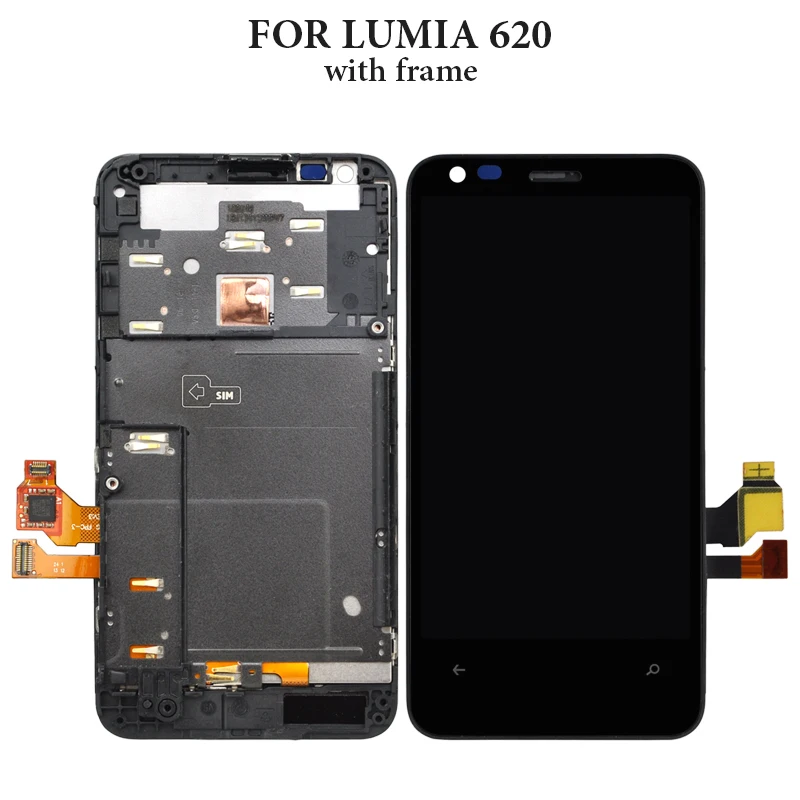 1pc Phone Replacement LCD For Nokia Lumia 650 RM1152 Screen Digitizer Assembly 520 620 Display | Запчасти для мобильных
