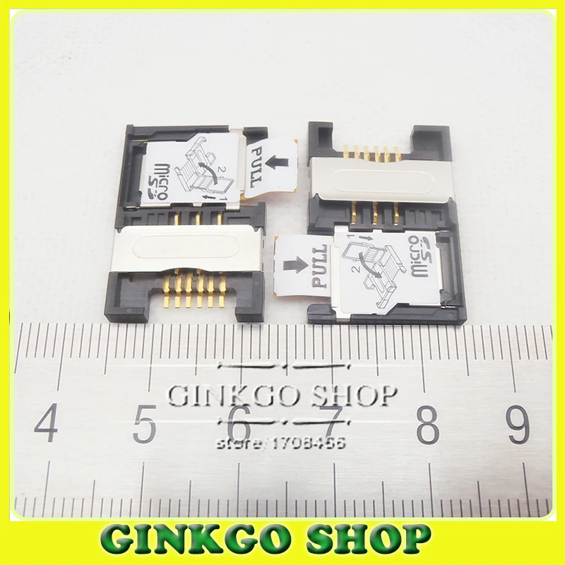 100pcs/lot 2 in 1 Mobile Phone Sim card Slot sim socket Holder +Memory Card holder PROCONN quality Free shipping | Обустройство дома