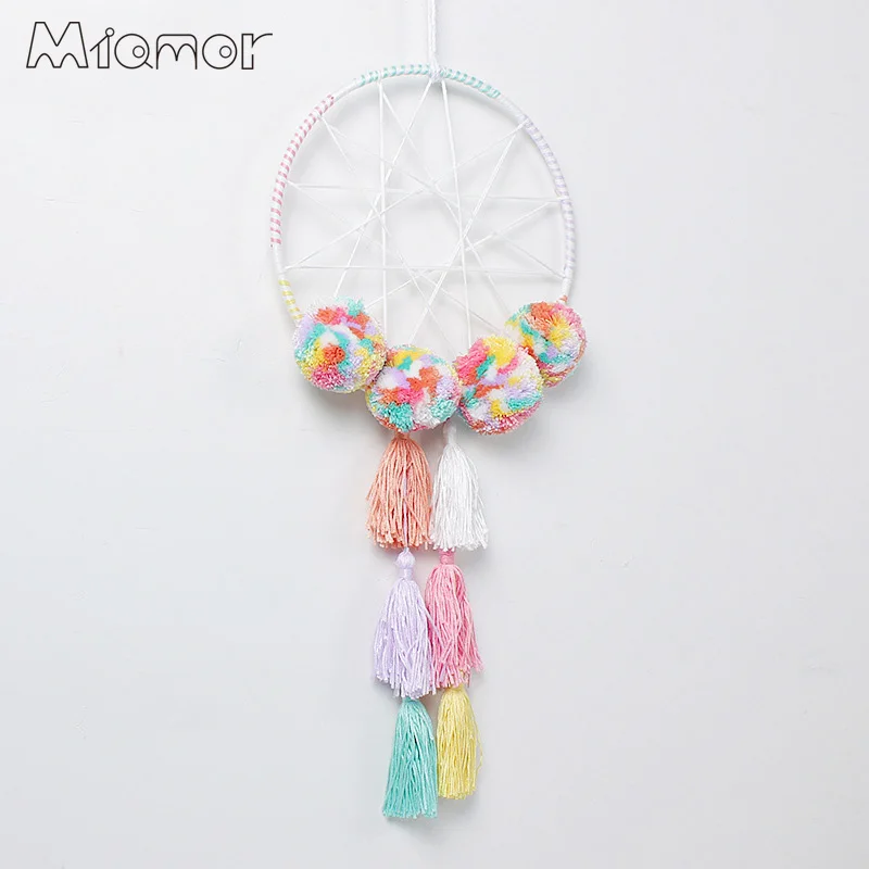 Счастливого Рождества помпон Ловец снов и ветер куранты с перьями автомобиль