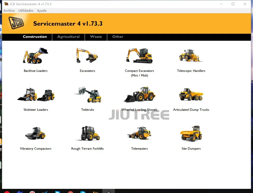 JIUTREE тяжелое оборудование для грузовиков диагностический инструмент JCB
