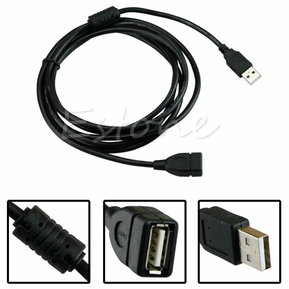 3M 10FT USB 2 0 A штекер к женскому удлинительному кабелю провод свинца для ПК ноутбука |
