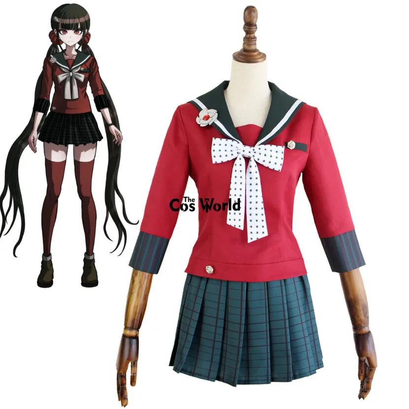 Danganronpa V3: Killing Harmony Harukawa Maki костюм моряка школьная форма Топы юбка наряд Аниме