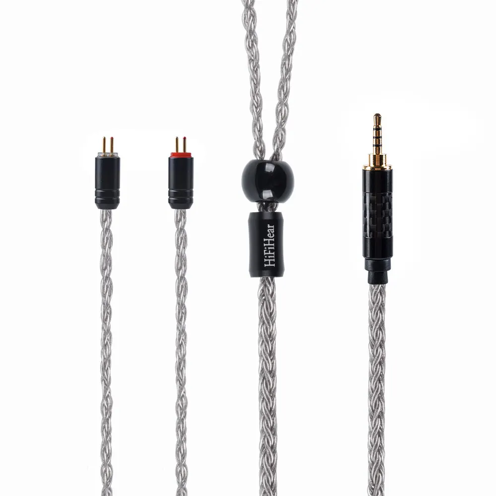 HiFiHear 16 Core посеребренный кабель 2 5/3 5/4 4 мм балансный с MMCX/2pin/ QDC разъем для C12 KZZS10 PRO ZSX