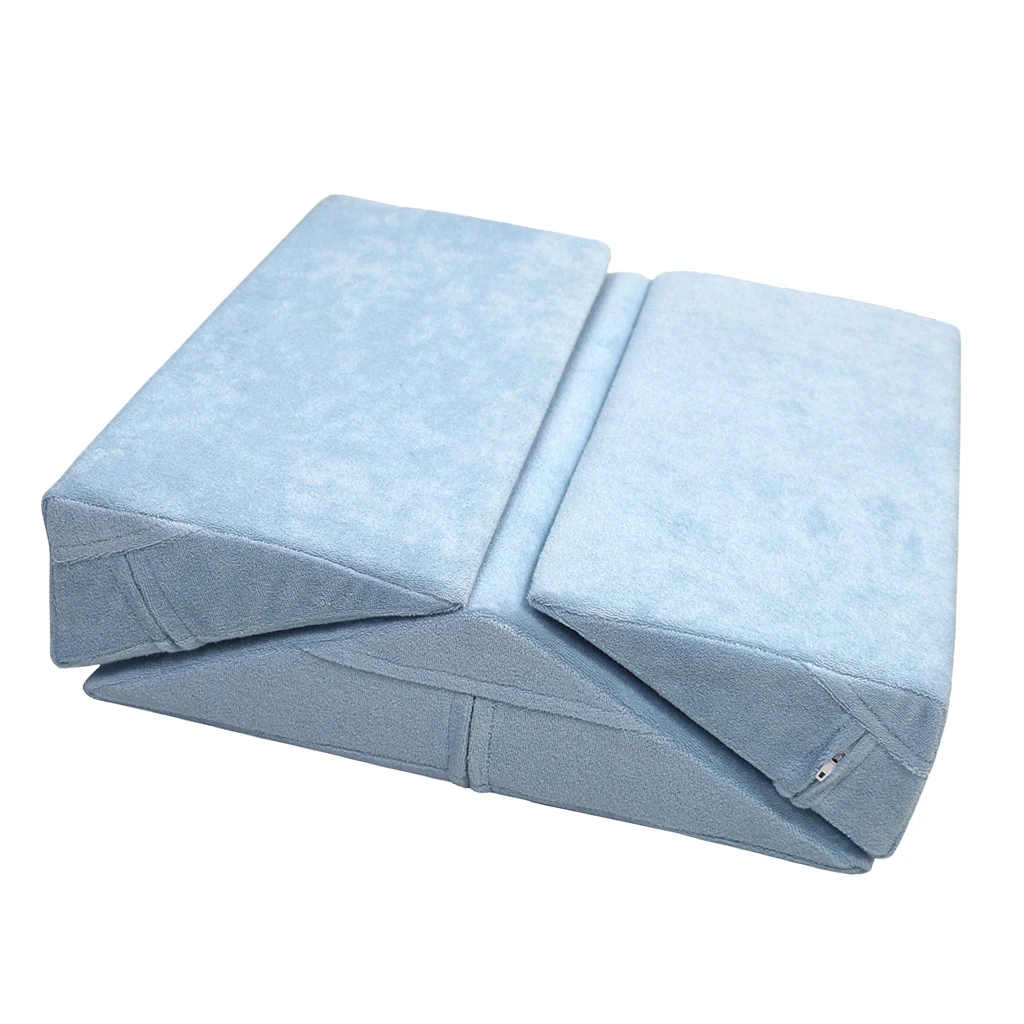 Blue 3X анти постельные больные пожилых кровать КЛИН Подушка высота подушка для поддержки набор для ног Назад колено Талия инвалидное кресло - Цвет: Blue
