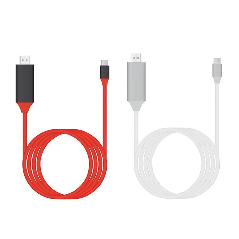 AHHROOU USB C HDMI кабель type C к HDMI Thunderbolt 3 для MacBook samsung Galaxy S9/S8 huawei mate 10 Pro P20 USB-C HDMI адаптер