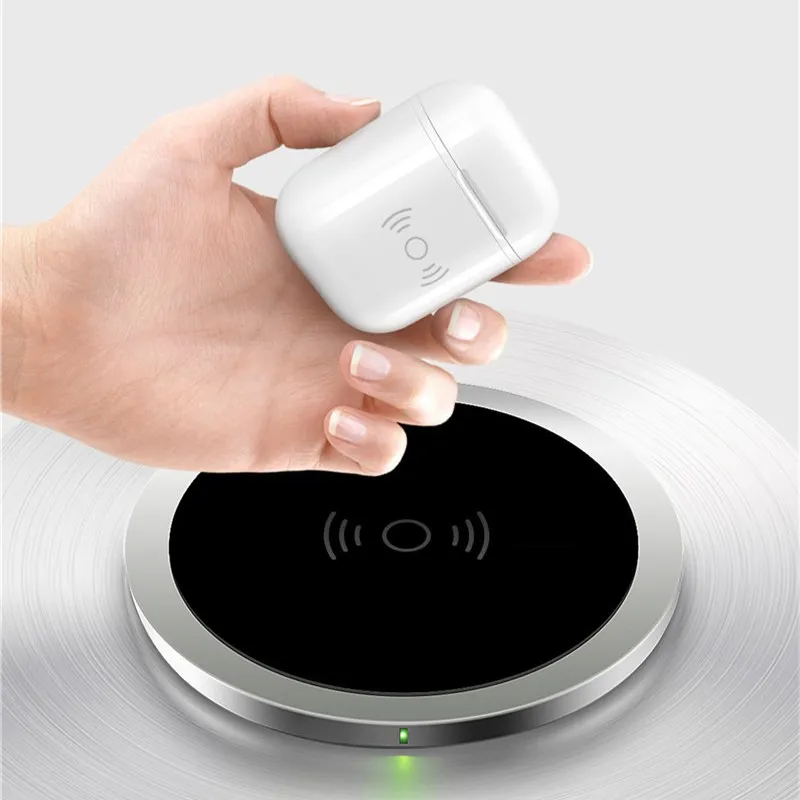Чехол для беспроводного зарядного устройства Airpods QI Standard чехол совместимый с