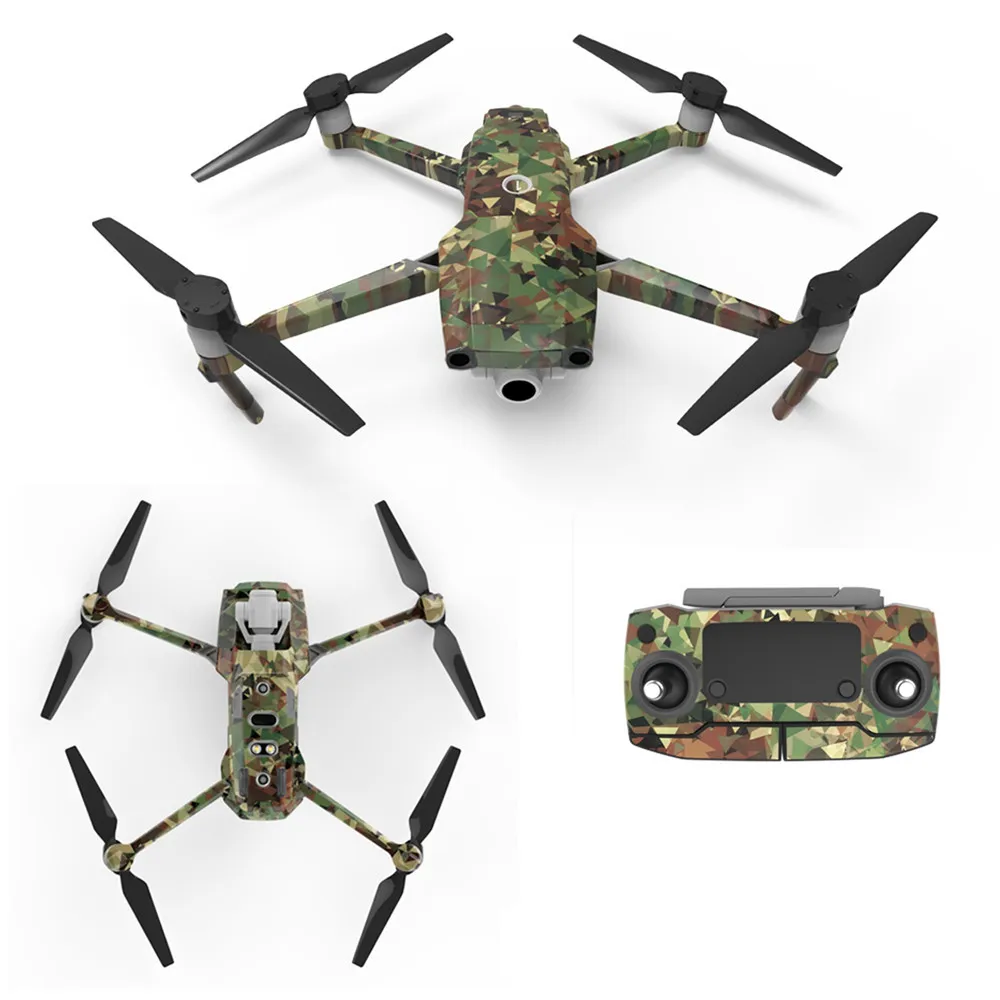 Полный набор кожных наклеек для DJI Mavic 2 Pro Zoom Camouflage наклейка Дрон корпус РУКА батарея пульт дистанционного управления наклейки