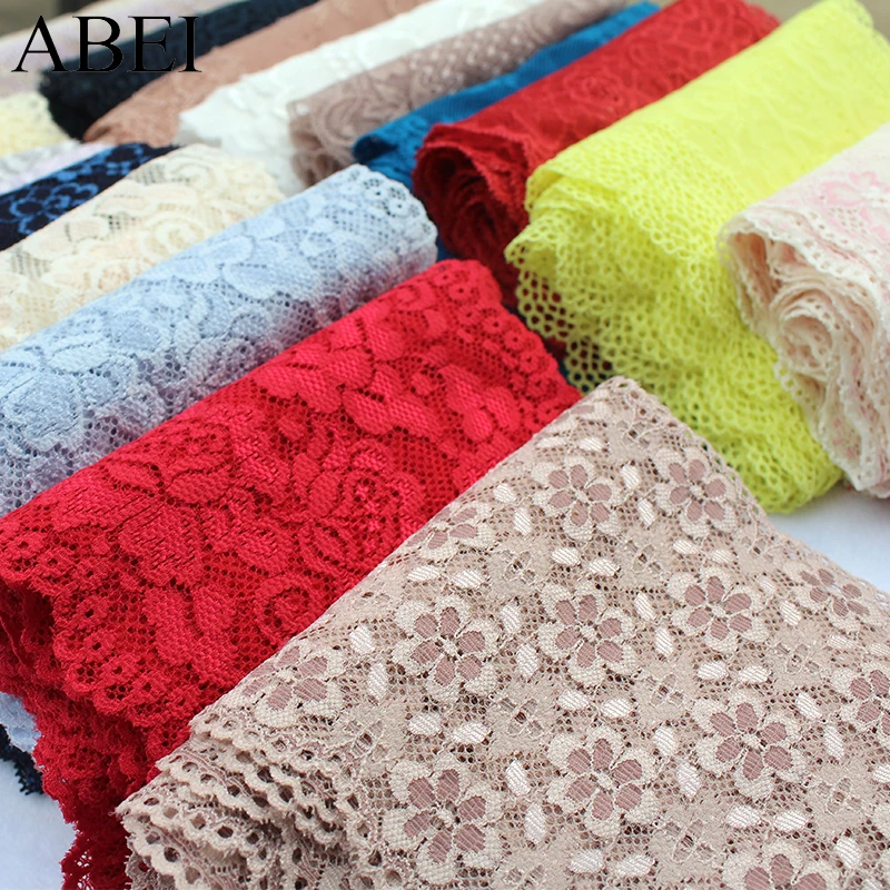 2 ярда/партия эластичная кружевная ткань 9 20 см|elastic lace|stretch laceelastic lace trim |