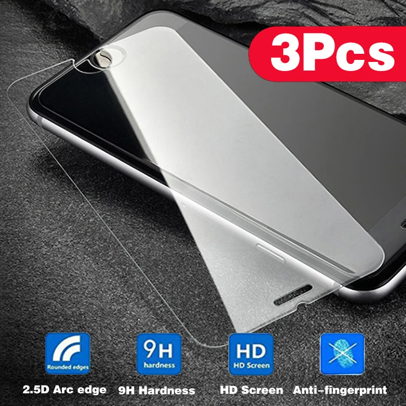 Защитное стекло 9D с защитой от отпечатков пальцев для iPhone 6 защита экрана 7 8 s Plus 4 5