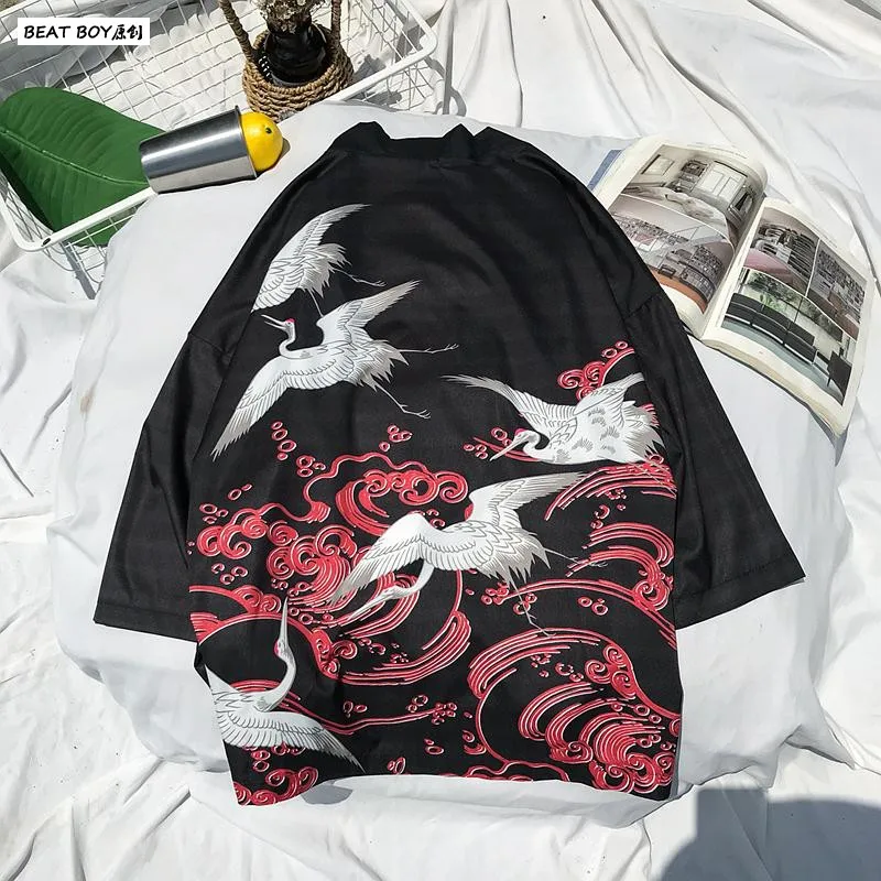 Традиционное японское кимоно yukata для женщин и мужчин, японский короткий халат, свободный кимоно, японский кардиган, кимоно japones haori