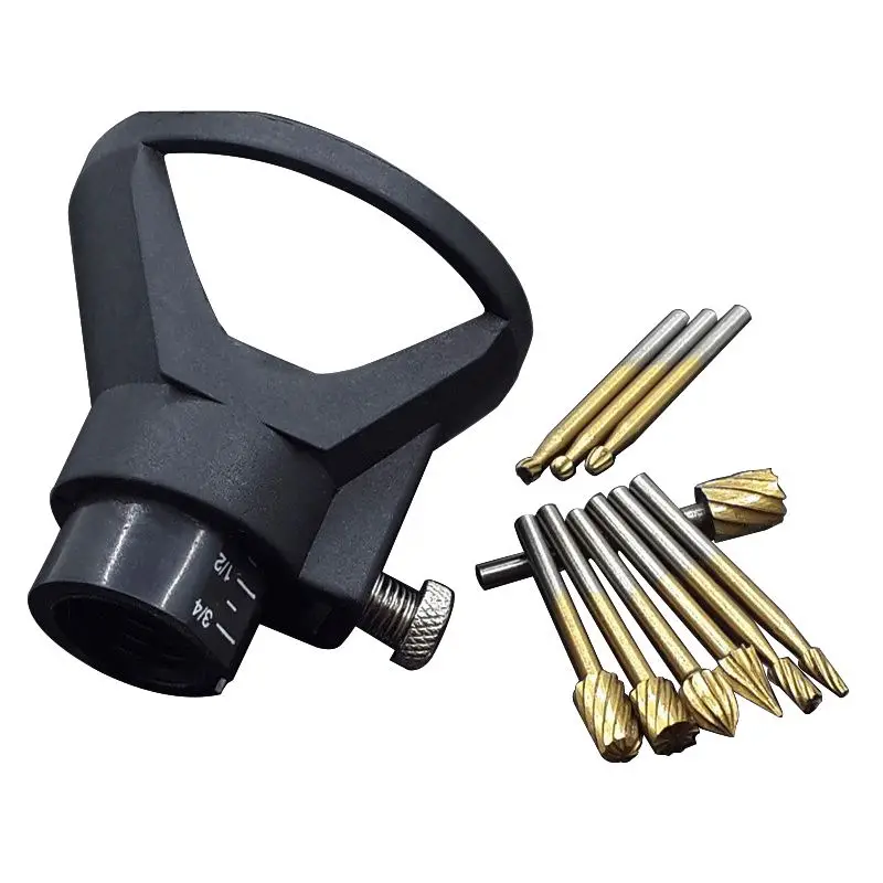 Hot Sale 10pcs Titanium Milling Rotary File Wood Carving Carved Knife Cutter Tools Accessories + Locator Located Horn | Инструменты