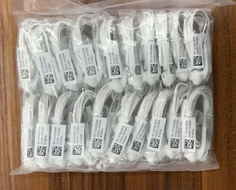 20 шт./лот для s6 наушники в ухо стерео наушник с микрофоном MP3 MP4 Samsung Galaxy S4 S3 S2 i9300 i9800