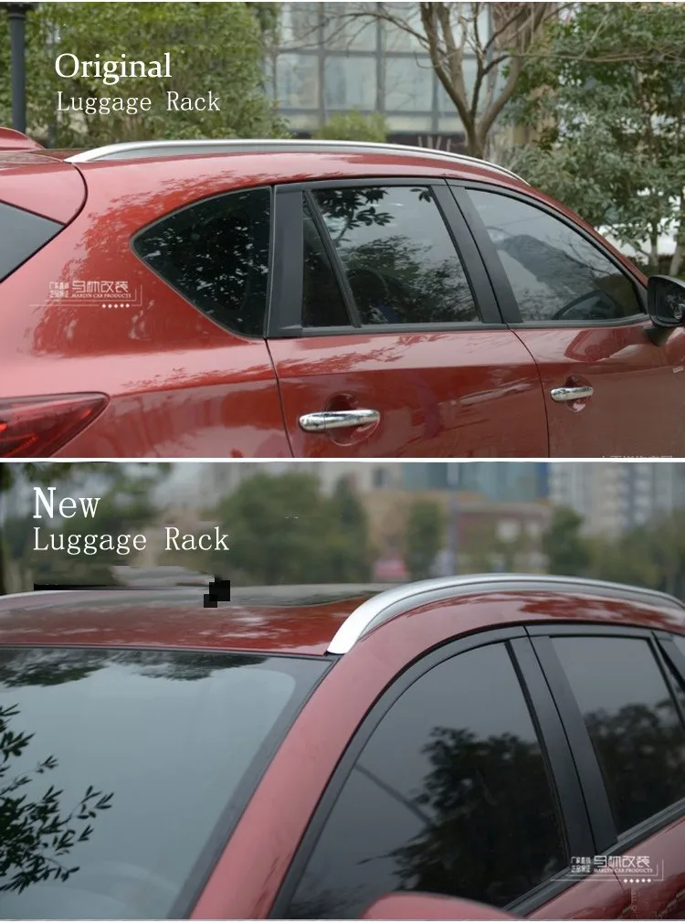 Для Mazda CX 5 CX5 2013 2014 2015 2016 из алюминиевого сплава серебристые направляющие на крышу