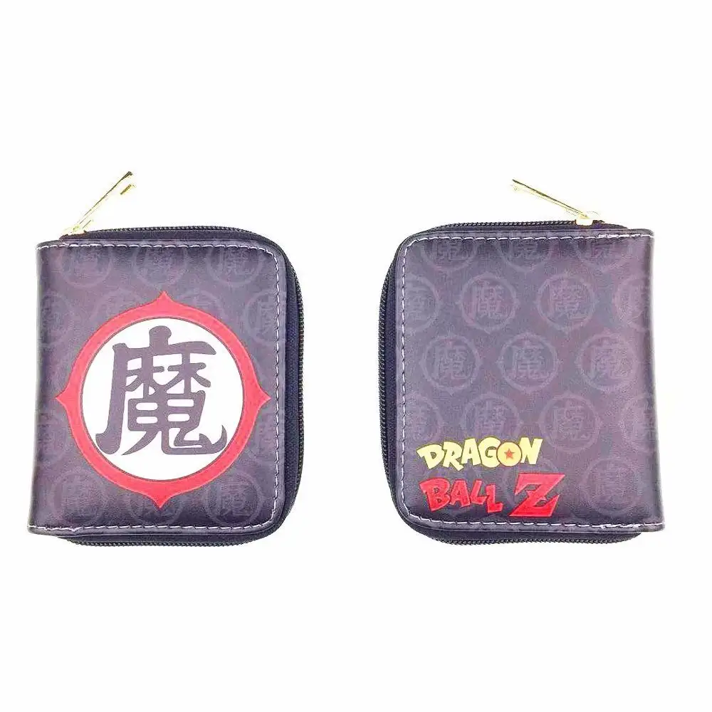 F Аниме Dragon Ball Z кожаный кошелек на молнии карты органайзер для монетницы кошельки подарки дети милый мультфильм мини кошелек - Цвет: F