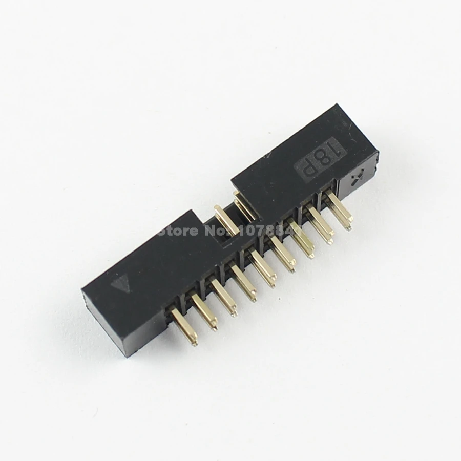 10 шт. 2 мм 2x9 контактов 18 прямой Штекерный кожух PCB Box header IDC разъем|socket 18|sockets 2mmsocket |