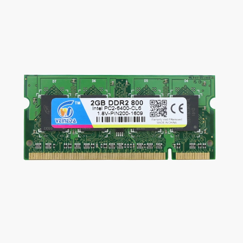Ноутбук VEINEDA laptoppc2 ОЗУ 1 ГБ ПЗУ 2 Гб 4 PC2 DDR2 533 667 800 МГц 200 контактный без ECC для памяти