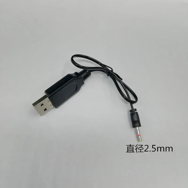 Бесплатная доставка USB кабель зарядное устройство 3 7 в 2 5 мм с круглой головкой