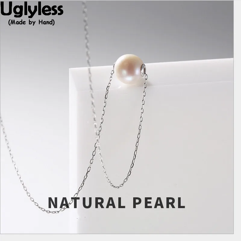 Ожерелье из 100% натурального пресноводного жемчуга с цепочкой Элегантные