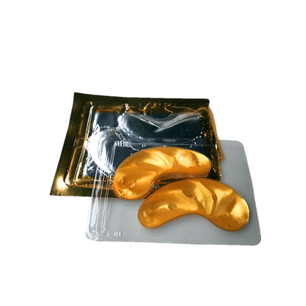 2 шт. = 1 пара, Корейская красота, 24 K, кристальная коллагеновая Золотая маска для глаз, против старения, акне, увлажнение, патчи для ухода за кожей глаз, косметика