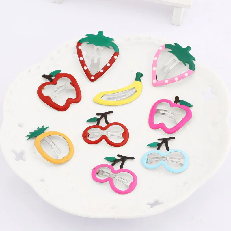 2 pcs Cute Strawberry Frunt Hair Clips Headwear Barrette Pineapple Banana kids Lovely Cherry pins Accessories |
