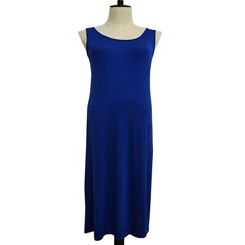 

Summer dress women 2018 new Sleeveless Modal Vest dress O neck Elegant Party long Dresses Fashion Slim Sexy Tank vestidos