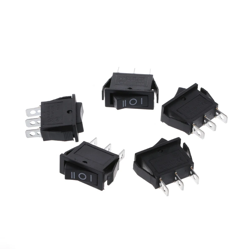 5 шт. x AC 16A/250 В 20A/125 3 контактный SPDT вкл. ВЫКЛ. позиционный рокер для лодки|switch