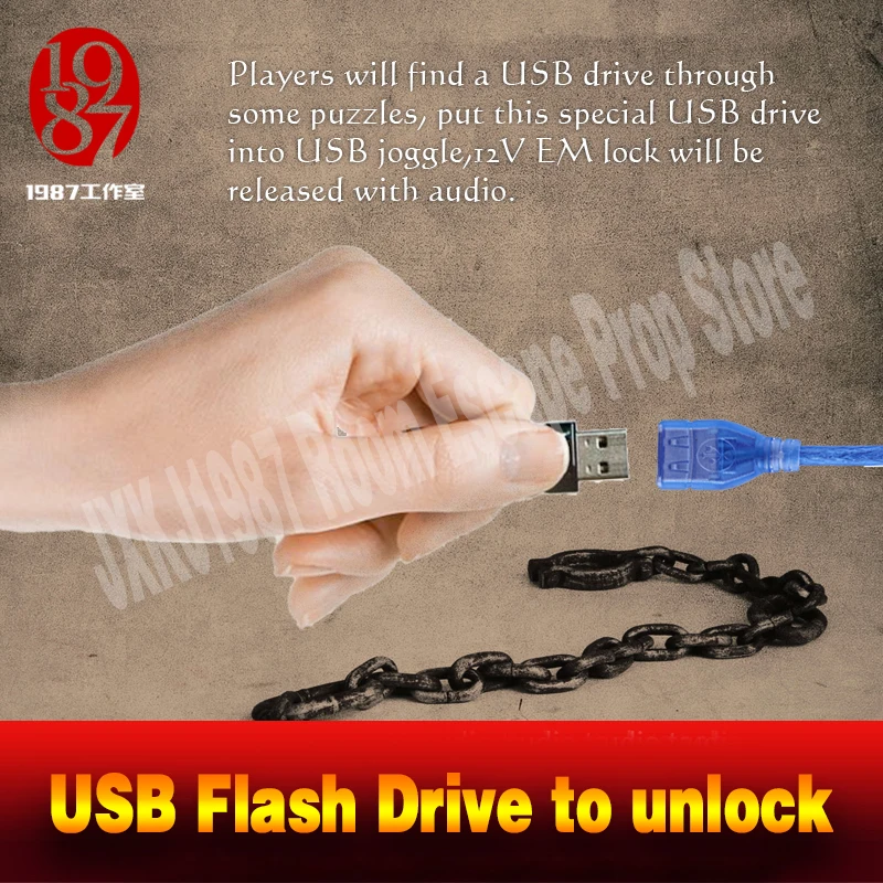 Реквизит для побега из комнаты реалистичный искатель приключений игра USB