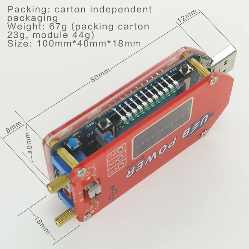 DP3A цифровой дисплей USB регулируемый силовой модуль DC 1-30 в 15 Вт QC 2,0 3,0 FCP Быстрая зарядка лабораторный источник питания