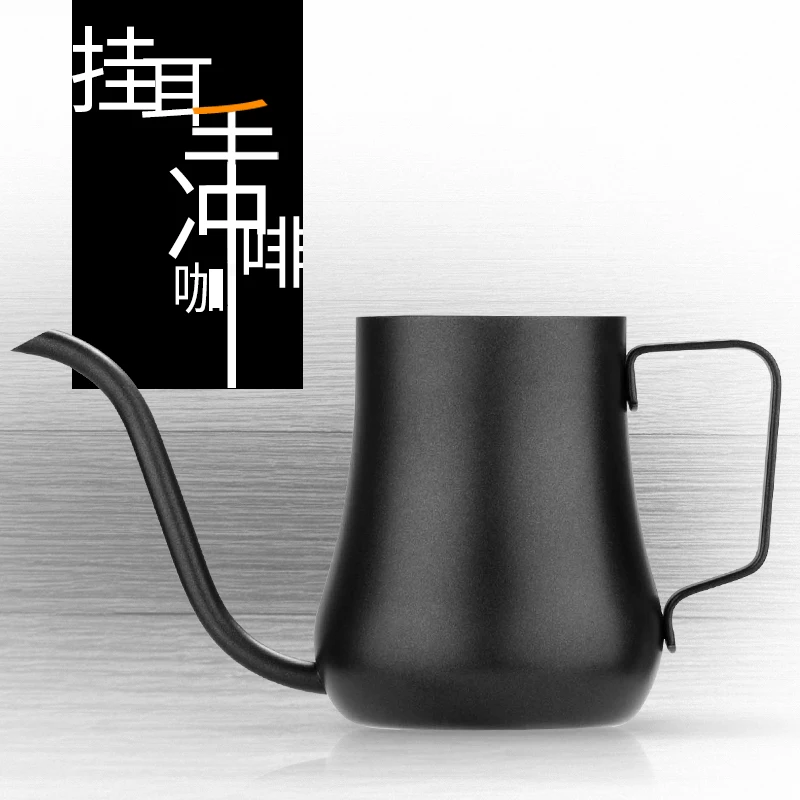 hanging ear hand blunt pot of coffee Household 304 stainless steel mini fine narrow mouth | Дом и сад