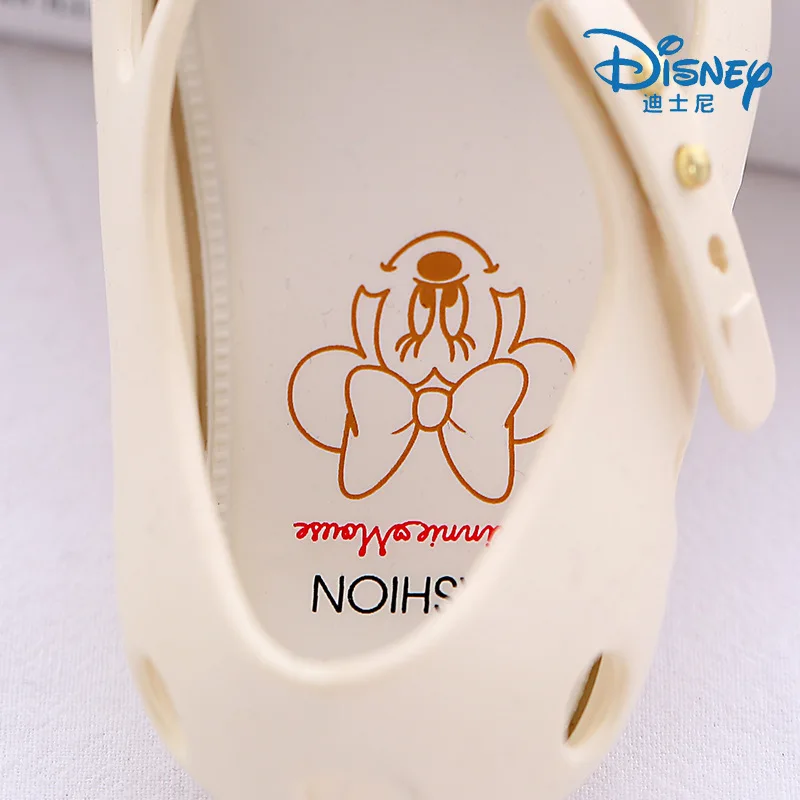 Disney Minnie/детские сандалии и тапочки; Новинка года; Летняя женская обувь с рисунком; нескользящая детская обувь
