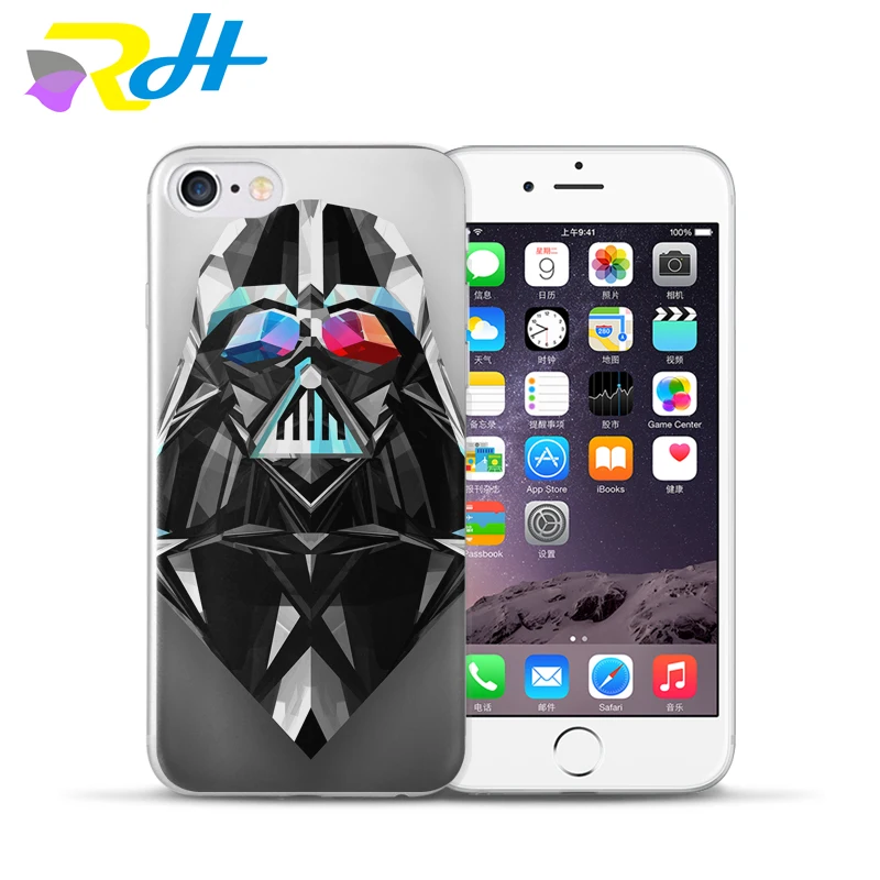 Милый чехол с принтом из &quotЗвездных Войн&quot для iPhone 6 6S Plus 5 5S SE 7 8 X Xr Xs Max