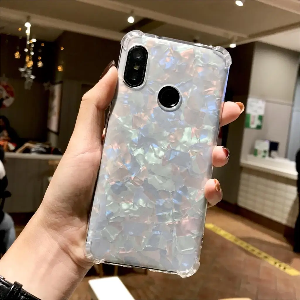 Противоударный мраморный защитный силиконовый чехол из ТПУ Для XiaoMi A2 Lite A1 9 SE 8 Play