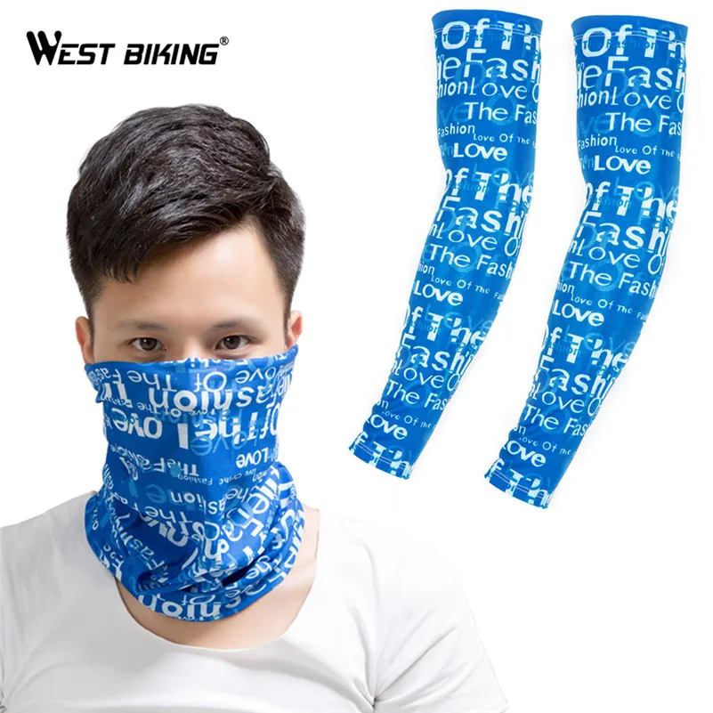 WEST BIKING велосипедные Чехлы для рук нарукавники уличная спортивная маска лица
