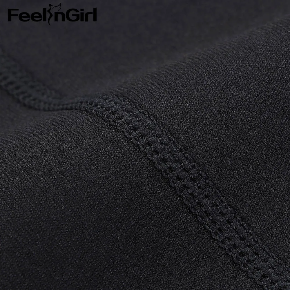 FeelinGirl неопреновые штаны для сауны, Женские Термо-Шейперы для потери веса, шейпер для тела, Трусики с высокой талией, Корректирующее белье-E