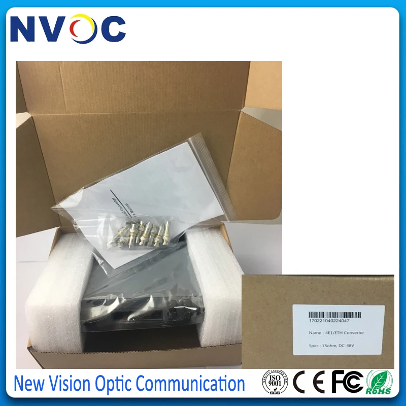 2 шт./лот преобразователь интерфейса Ethernet 4E1 10/100 адаптивный VLAN Desktop AC220V или 48V