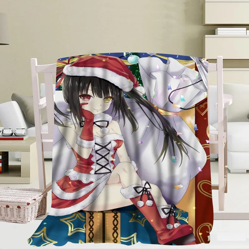 Изготовленное на заказ одеяло аниме Merry Christmas мягкое одеяло Сделай Сам ваше изображение украшение спальни размер 58x80 дюймов, 50X60 дюймов, 40X50 дюймов - Цвет: Blanket