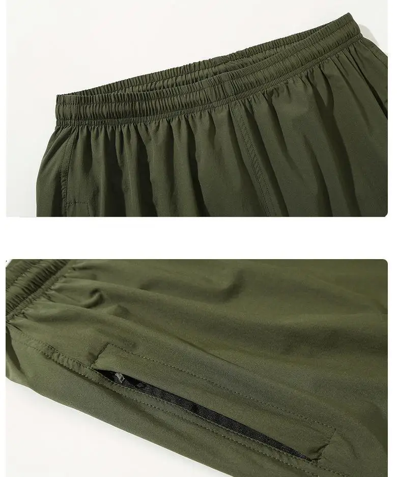 

New Arrival Ice Silk Quick Drying Shorts Men Loose Extra Large Thin Elastic Waist Casual Knee Length Plus Size 4XL-7XL8XL9XL10XL