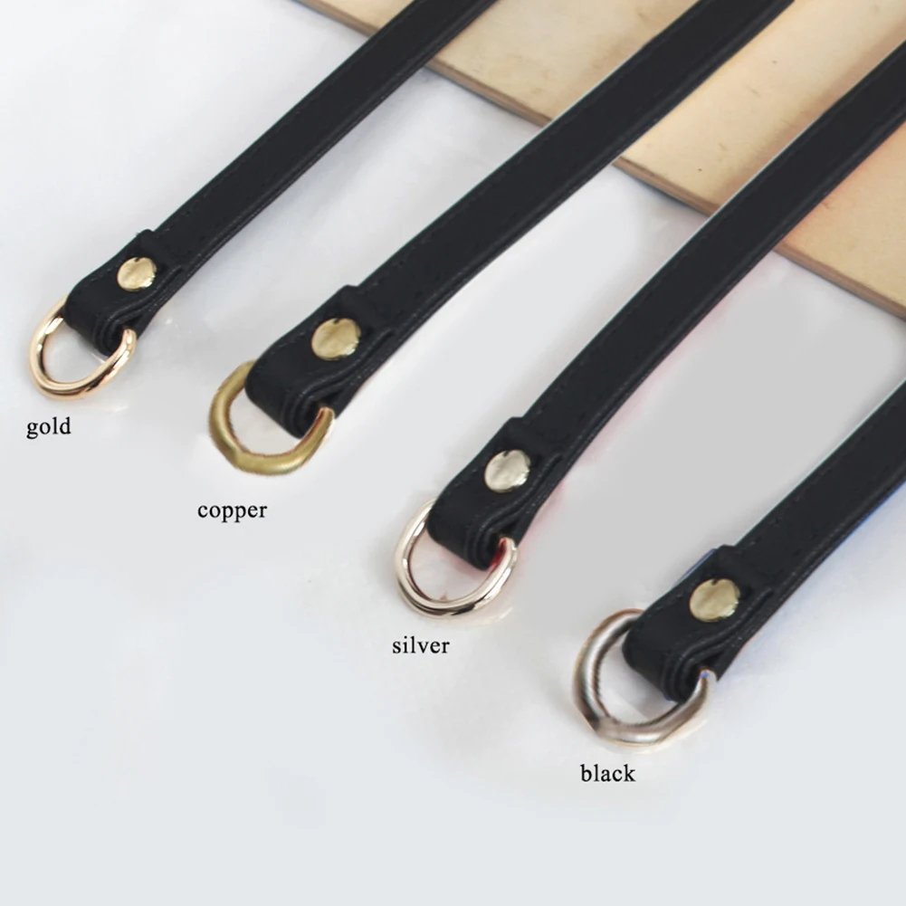 black copper buckle 120 см ремни из искусственной кожи с металлической цепочкой для сумки через плечо DIY Замена сумки D пряжка сумка ремень ручки сумки аксессуары - Цвет: black copper buckle