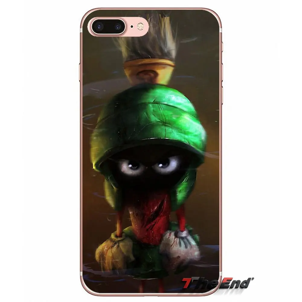 Мягкие чехлы marvin the martian Looney для iPhone X 4 4S 5 5S 5C SE 6 6S 7 8 Plus Samsung Galaxy J1 J3 J5 J7 A3 A5 2016 2017 |