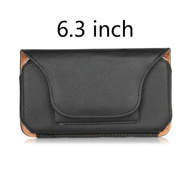 Black size 4 Поясная сумка для huawei P20 V10 MATE 10, чехол для телефона с двумя ремешками, чехол для телефона для Xiaomi Redmi S2 6x, универсальный чехол-Кобура - Цвет: Black size 4