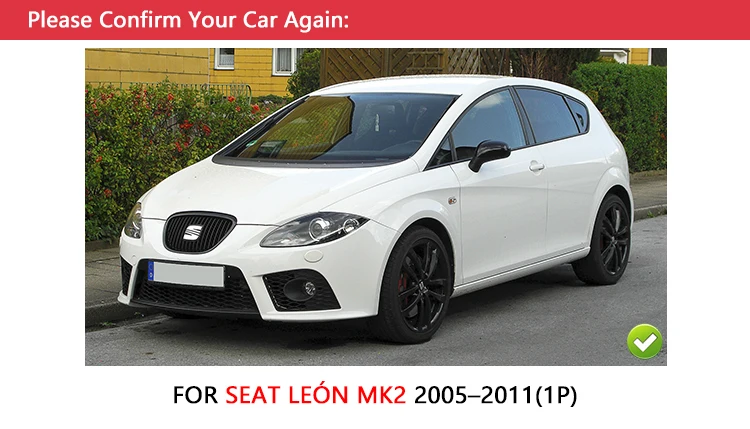 Хромированные накладки на дверные ручки для Seat Leon MK2 2005-2012 1P автомобильные